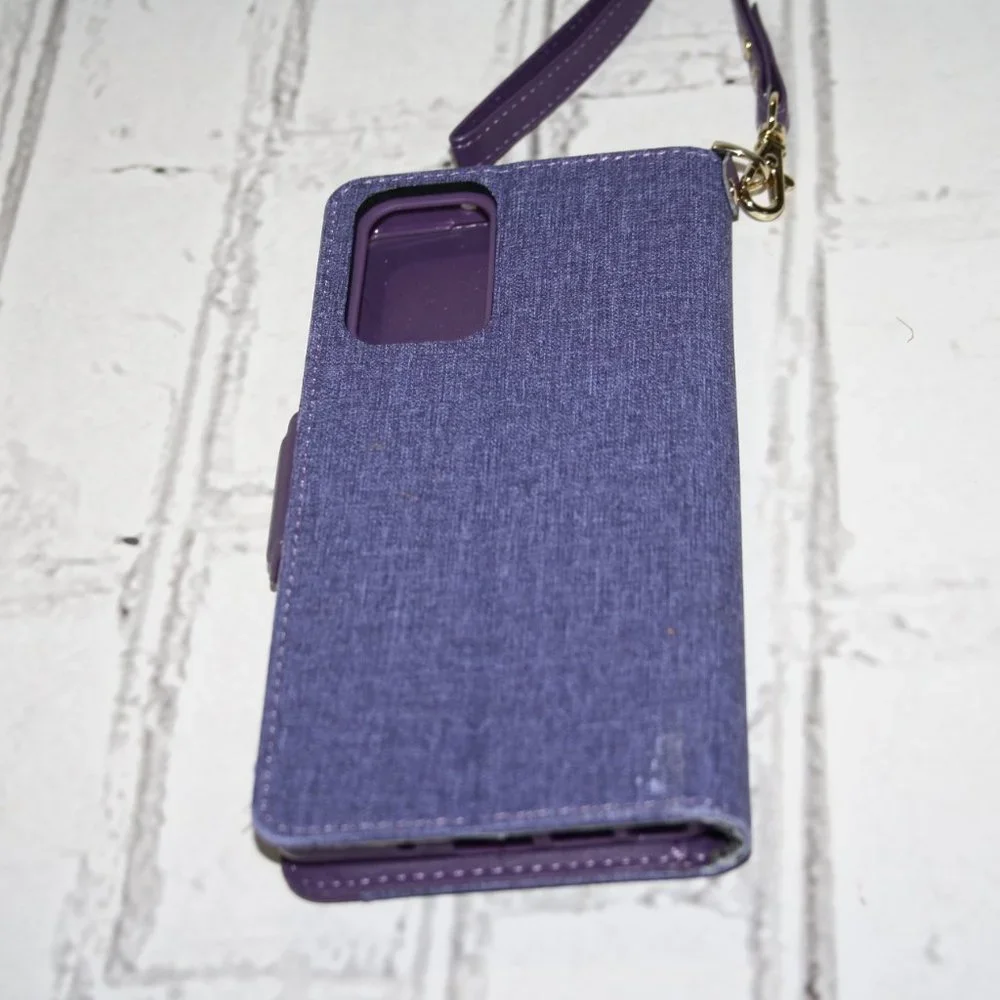 💜 PURPLE NOTE 20 WALLET CASE · FAUX LEATHER 📱